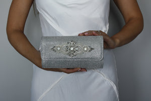 Silver Evening Clutch