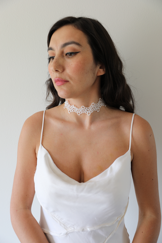 White Lace Choker