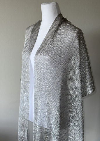 Silver Glitter Shawl