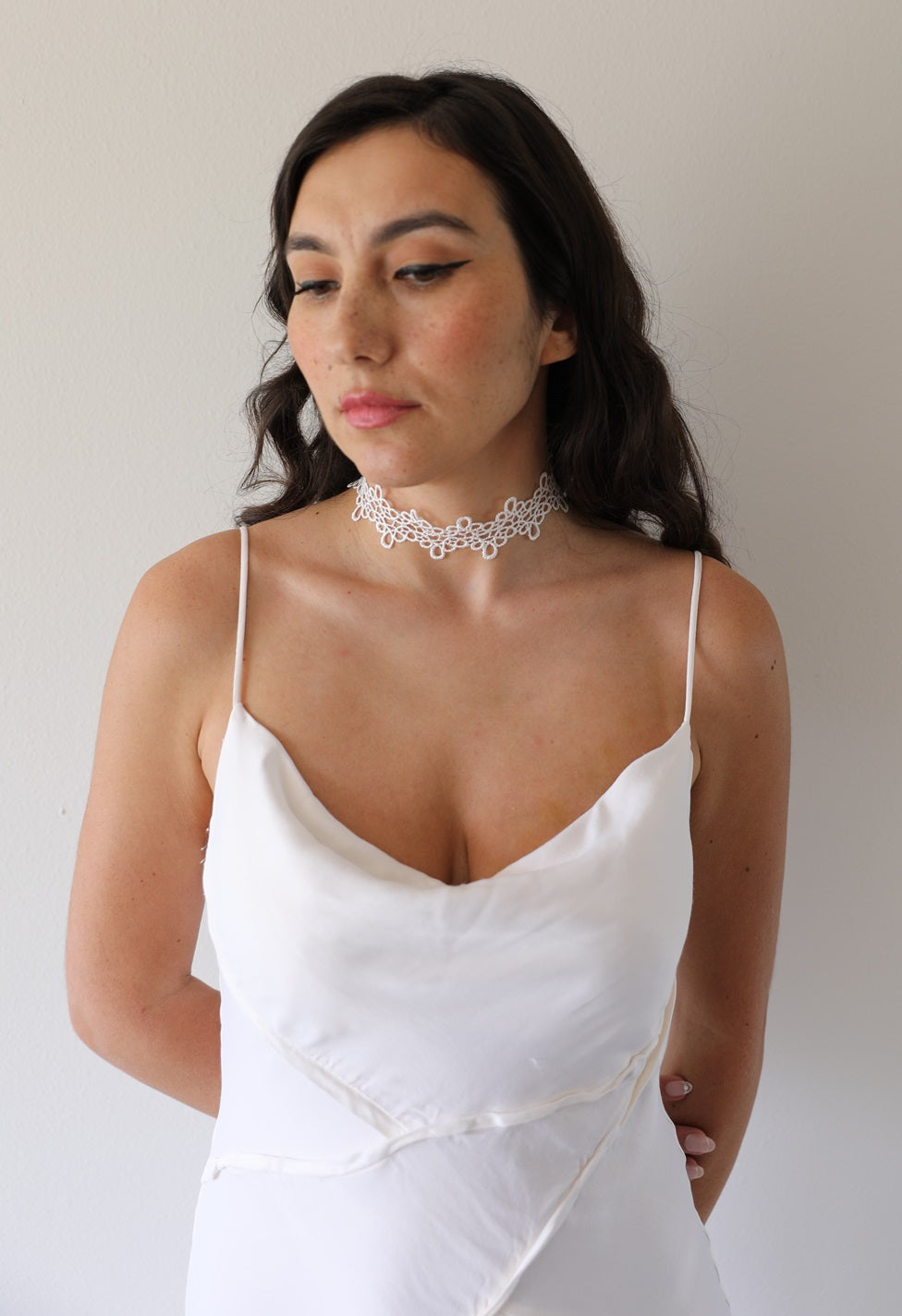 White Lace Choker