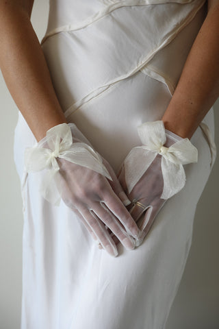Wedding Gloves with Bows