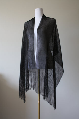 Black Glitter Shawl