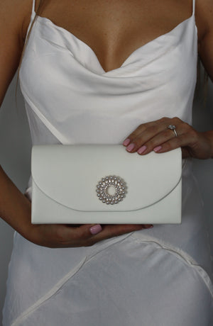 White Wedding Clutch