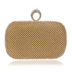 Gold Crystal Evening Clutch