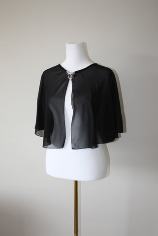 Black Chiffon Bolero