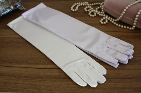 Satin Medium Length Wedding Gloves