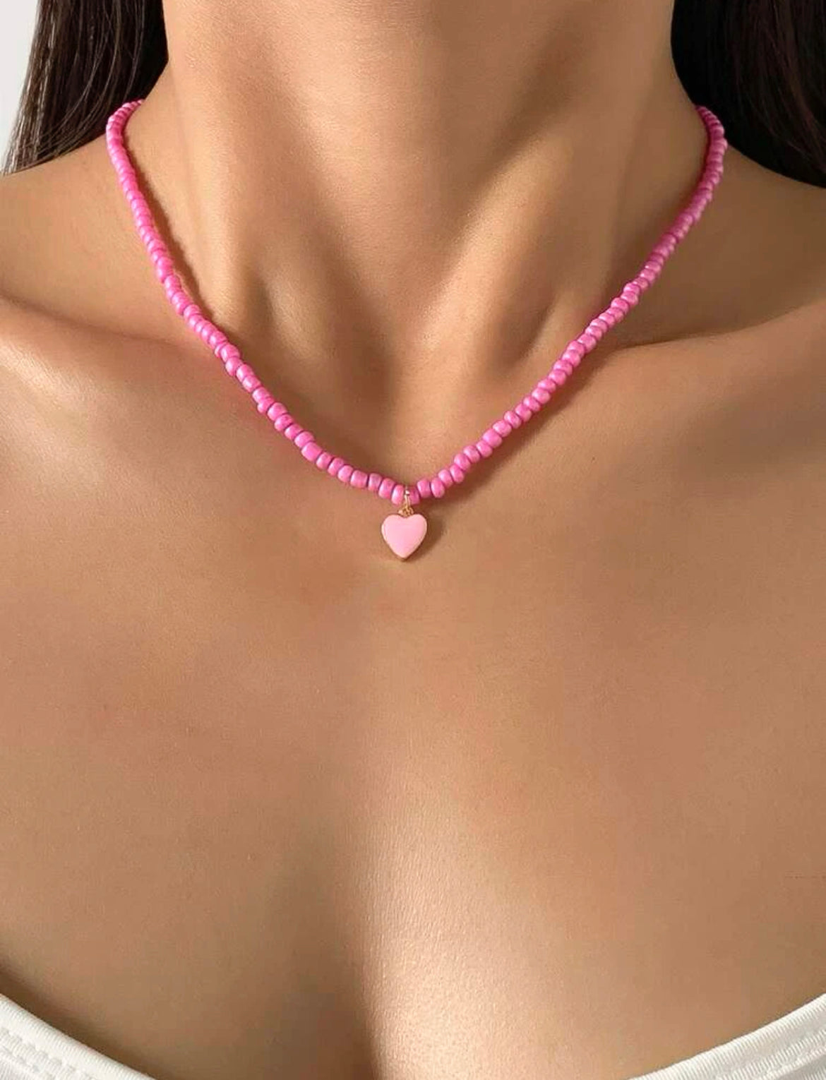 Pink Beaded Necklace