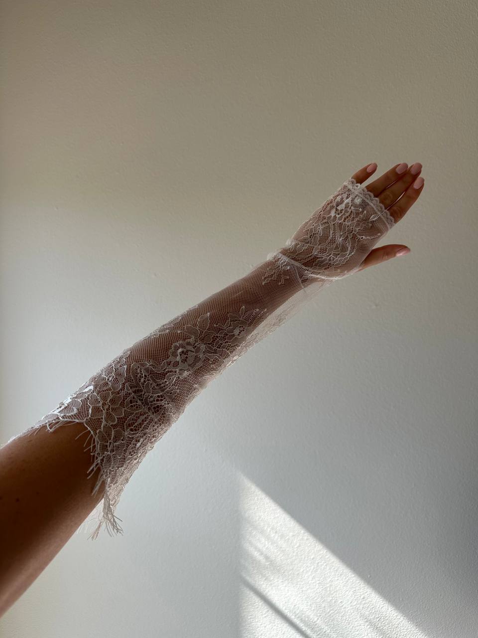 Long Wedding Lace Gloves