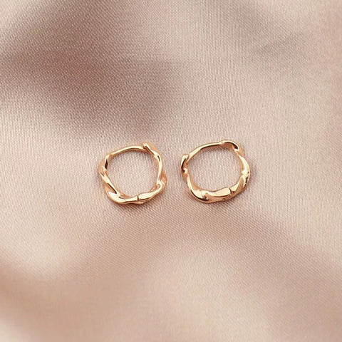 Tiny Gold Earrings