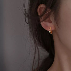 Tiny Gold Earrings