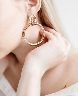 Gold Hoop Earrings