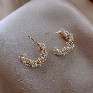 Pearl Gold Earrings