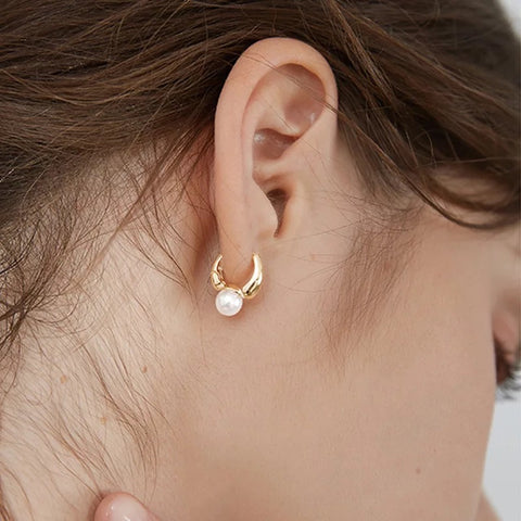 Tiny Pearl Earrings