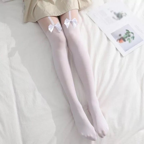 Wedding Tights with Bow