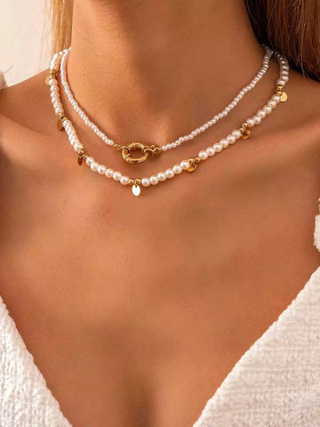 Pearl Layering  Necklace